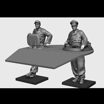 Unassambled 1/35 stari vojaki Posadke (2 številke) slika Smolo slika miniaturni model, kompleti Unpainted