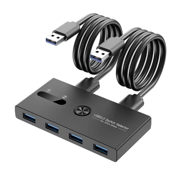 USB 3.0 Stikalo 2 V 4 Iz KVM na Razširitveno Postajo Tiskalnikov Naprava Spremlja KVM Adapter Pretvornik