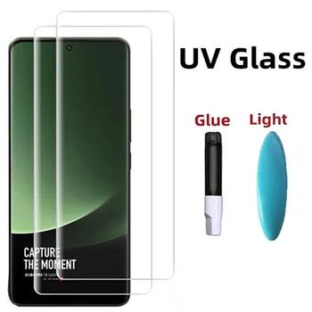 UV Kaljeno Steklo Za VIVO X100 Pro X90 X80 X70 X60 50 S12 S15 S17 Nex 3 Zaščitno folijo IQOO 8 9 10 11 12 Pro Screen Protector