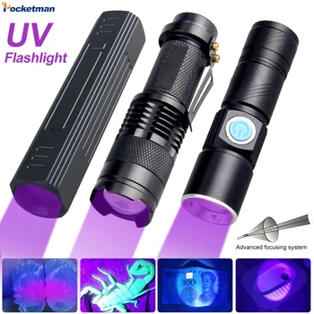 UV Svetilka Black Light 365/395nm Svetilka Ultravijolične Svetilke UV Svetilka UV Svetlobe Detektor za Hišne Madeže Urina Scorpion