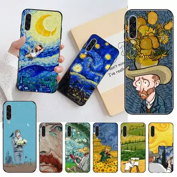 Van Gogh strip art oljna slika Primeru Telefon Za Samsung galaxy S opomba 23 53 22 20 52 21 13 51 71 32 12 10 fe ultra plus