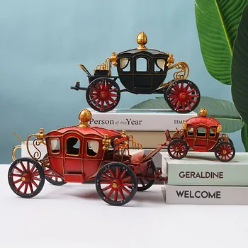 Vintage Dekoracijo Bučna Modela Avtomobila Kovinski Spalnica Opremo Doma Miniaturni Trener Dekoracijo Londonskim Royal Trener Model Industri