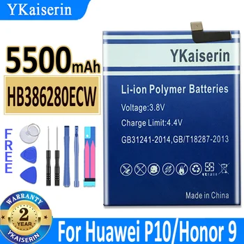 YKaiserin HB386280ECW 5500mAh Baterija Za Huawei P10 Čast 9 STF-L09 STF-AL10 Mobilni Telefon Bateria + Orodja