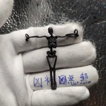 Čisti baker keychain temno kosti lobanje človek Evropski in Ameriški moški par obesek