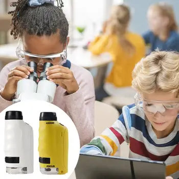 Žep Mikroskopom Otroci Začetnik Prenosni Mikroskopom 120X Izobraževalne Znanosti Kompleti STEBLO Projekti in Znanost Igrača Za Učenje